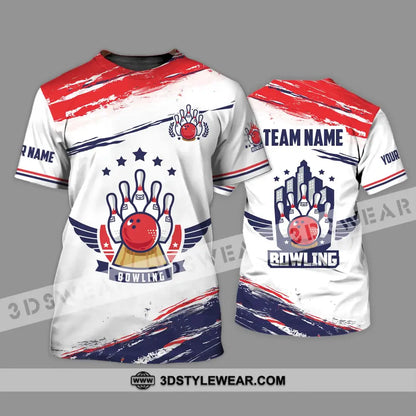 Unisex Shirt - Custom Name And Team Bowling Stars T-Shirt / S T-Shirt