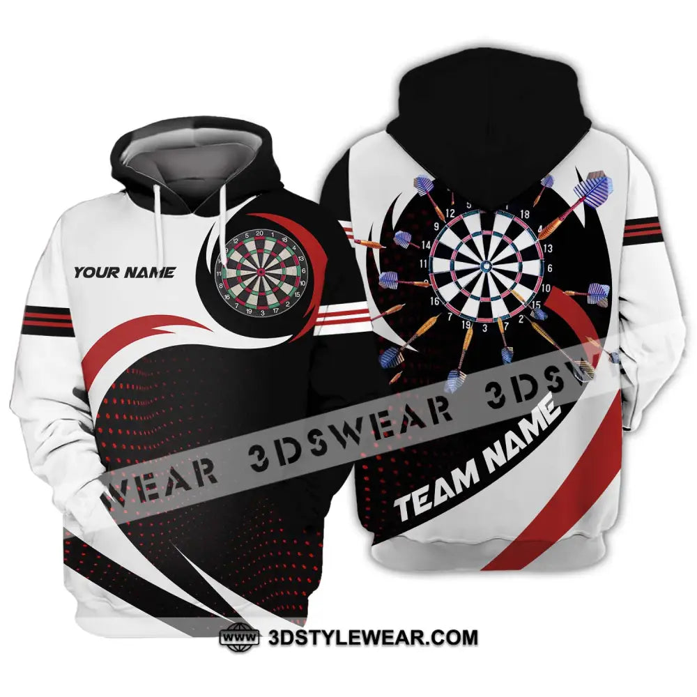 Unisex Shirt - Custom Name And Team Darts Hoodie / S T-Shirt