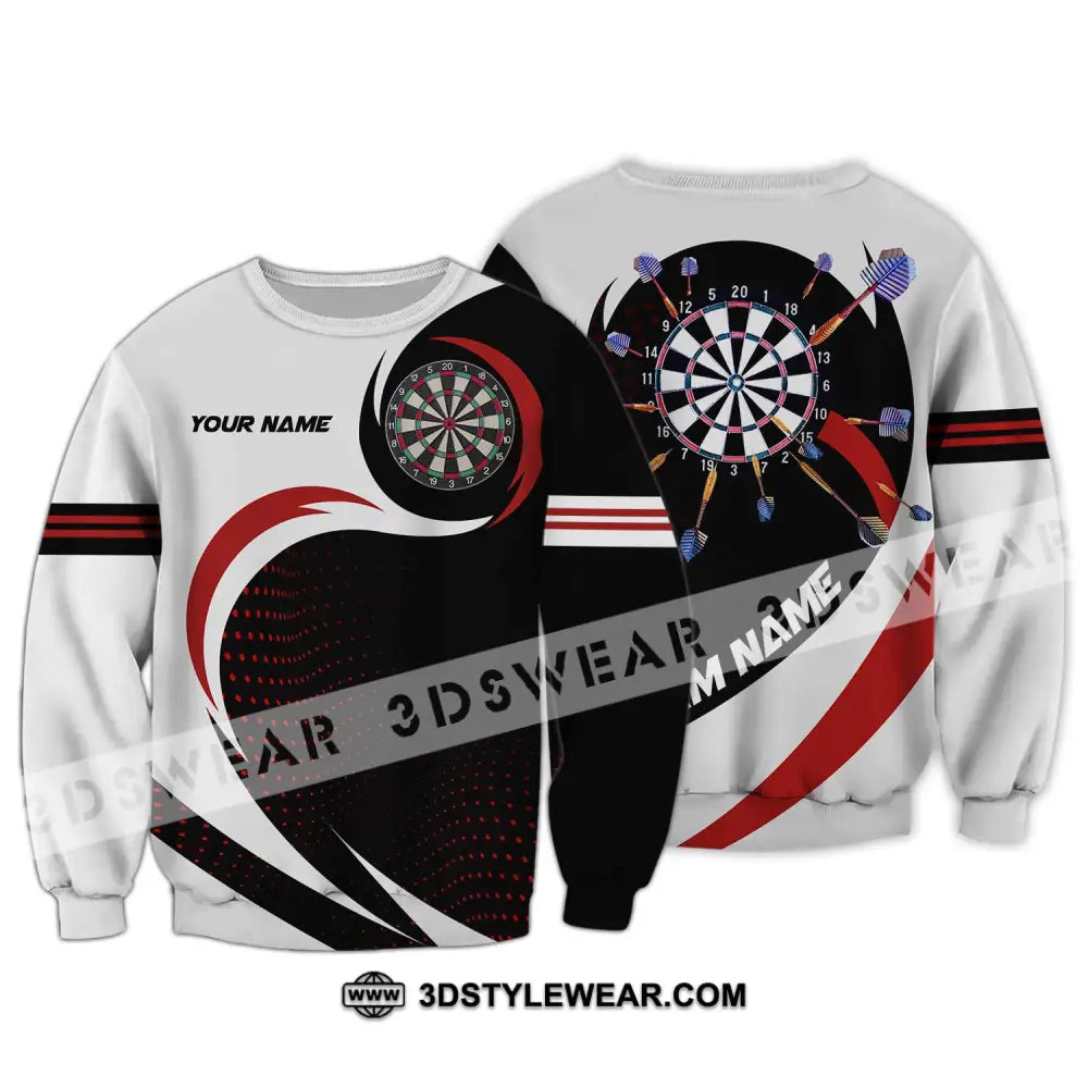 Unisex Shirt - Custom Name And Team Darts Long Sleeve / S T-Shirt