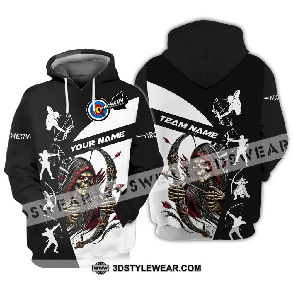 Unisex Shirt - Custom Name And Team Death Archery Hoodie / S T-Shirt