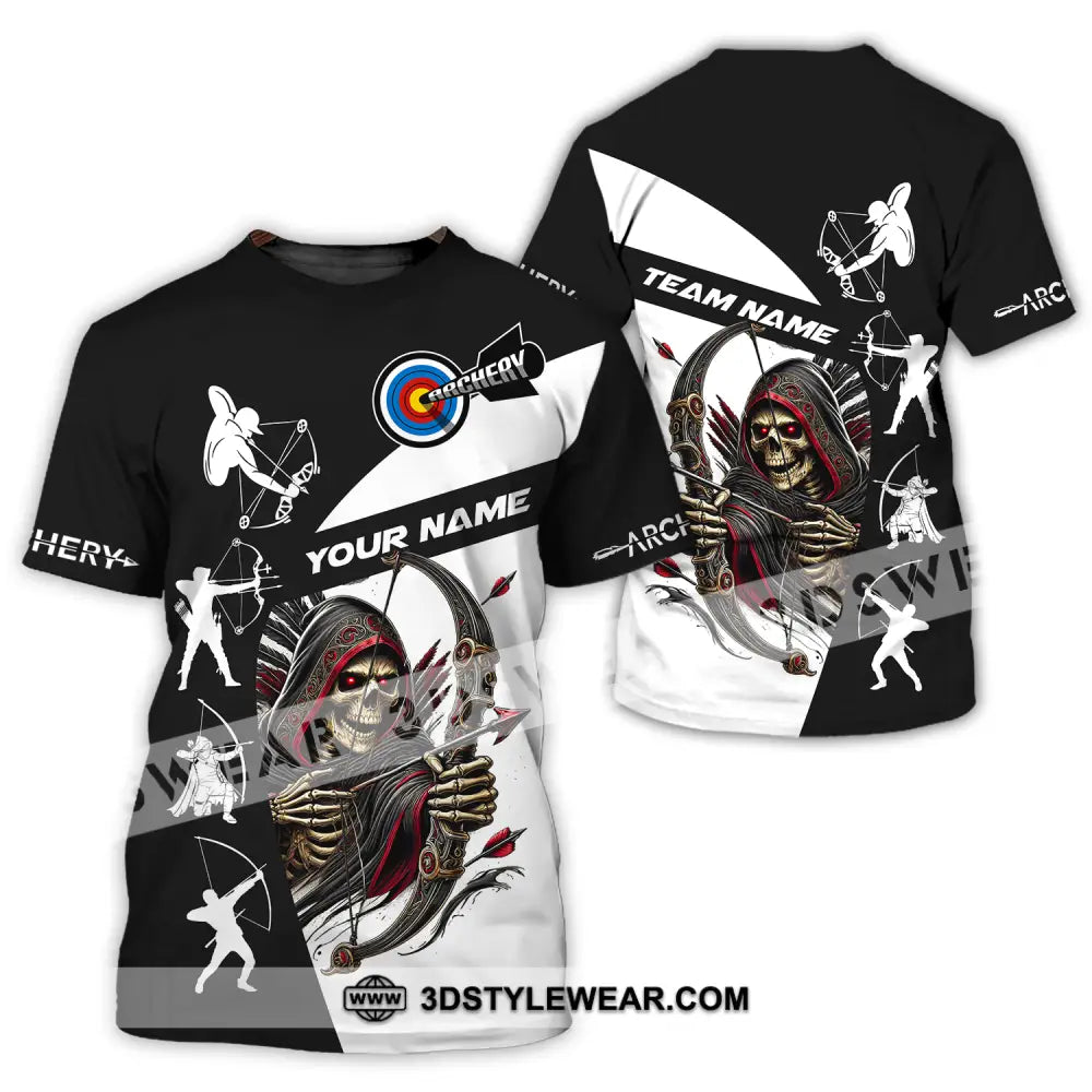 Unisex Shirt - Custom Name And Team Death Archery T-Shirt / S T-Shirt