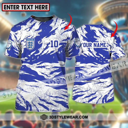 Unisex Shirt - Custom Name And Team Euro 2024 England National T-Shirt