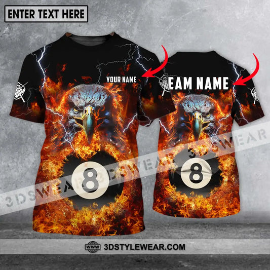 Unisex Shirt - Custom Name And Team Fire Eagle T-Shirt