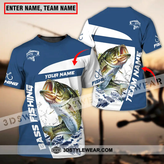 Unisex Shirt - Custom Name And Team Fishing Bass T-Shirt