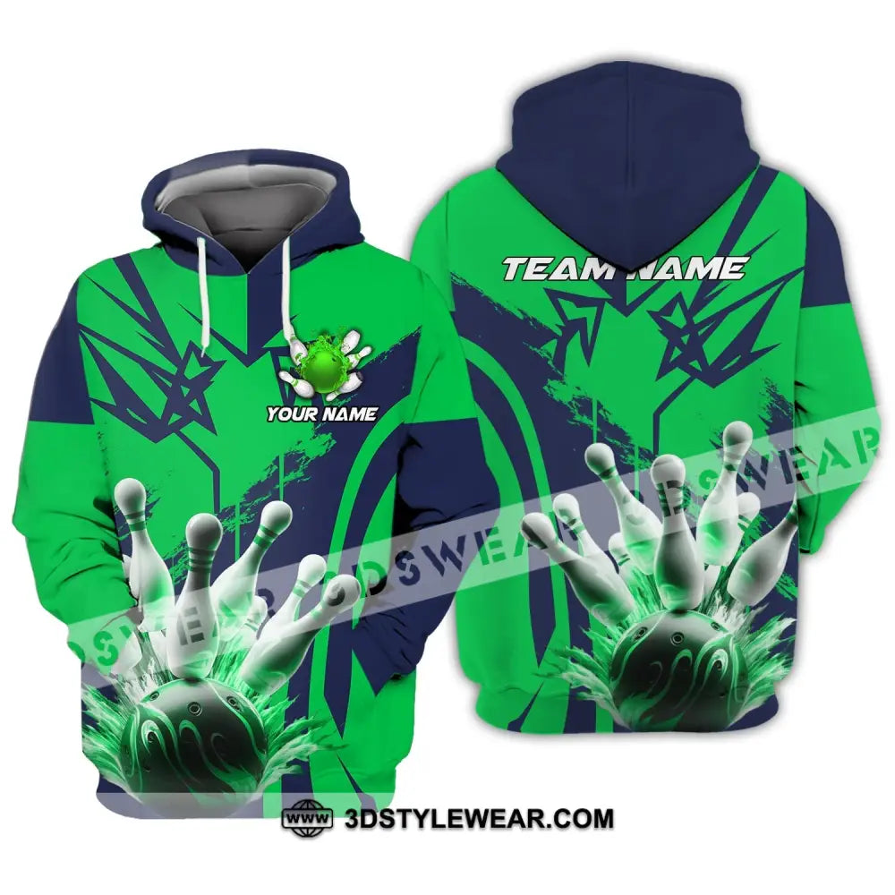 Unisex Shirt Custom Name And Team For Bowling Lover Hoodie Polo Long Sleeve / S T-Shirt