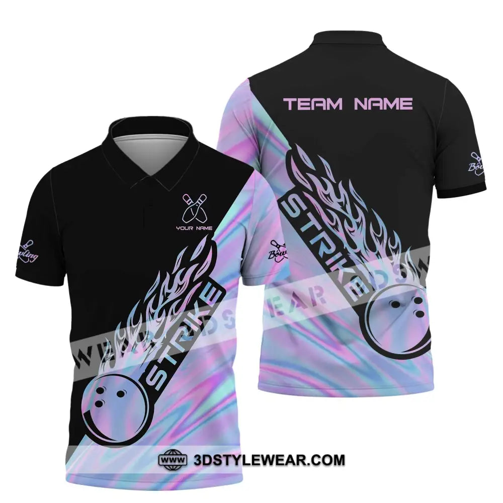 Unisex Shirt - Custom Name And Team Strike Bowling Lover Gift Polo / S T-Shirt