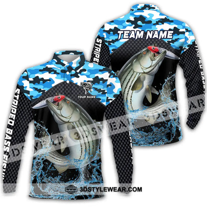 Unisex Shirt - Custom Name And Team Tripped Fishing Long Sleeve Polo / S T-Shirt