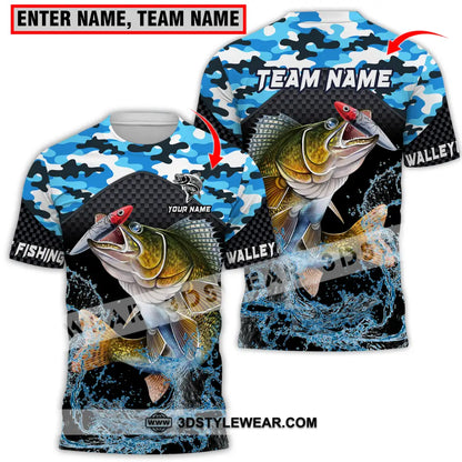 Unisex Shirt - Custom Name And Team Walley Fishing T-Shirt