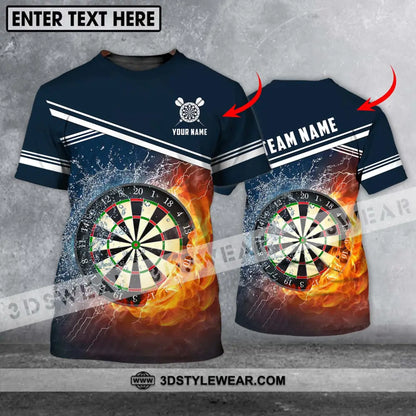 Unisex Shirt - Custom Name And Team Water Fire Darts T-Shirt