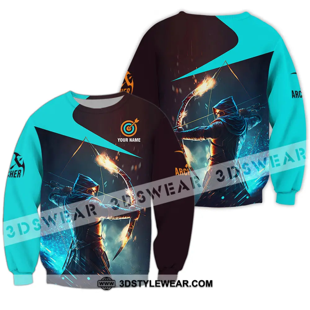 Unisex Shirt - Custom Name Archer Hero Shirt Long Sleeve / S T-shirt