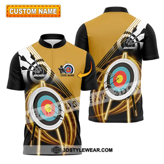 Unisex Shirt - Custom Name Archery Hit The Target T-Shirt