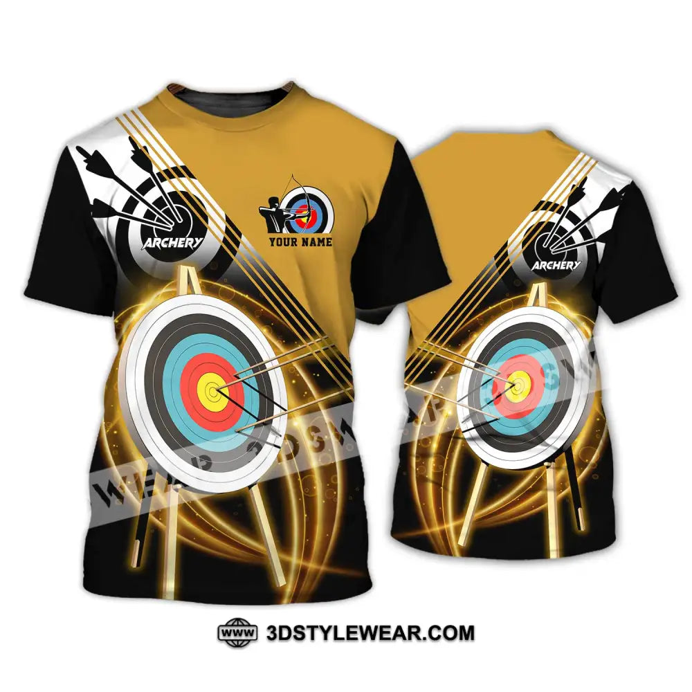 Unisex Shirt - Custom Name Archery Hit The Target T-Shirt / S T-Shirt