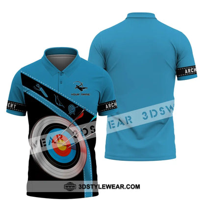 Unisex Shirt - Custom Name Archery Lover Polo / S T-Shirt