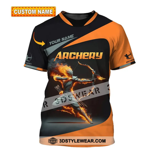 Unisex Shirt Custom Name Archery Shirt Archery Polo Long Sleeve Archery Love T-Shirt T-shirt