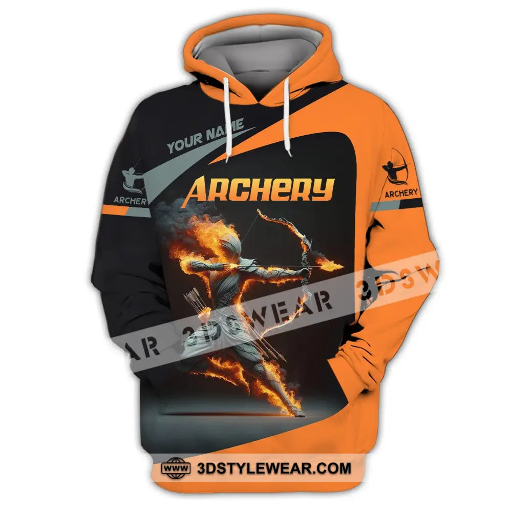 Unisex Shirt Custom Name Archery Shirt Archery Polo Long Sleeve Archery Love T-Shirt Hoodie / S T-shirt