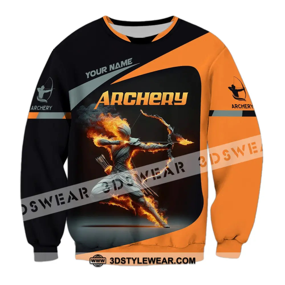 Unisex Shirt Custom Name Archery Shirt Archery Polo Long Sleeve Archery Love T-Shirt Long Sleeve / S T-shirt