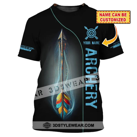 Unisex Shirt Custom Name Archery T-Shirt Hoodie Long Sleeve Gift For Lover