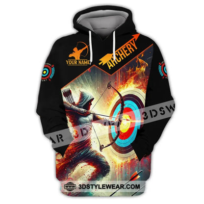 Unisex Shirt Custom Name Archery T-Shirt Hoodie Long Sleeve Gift For Lover / S