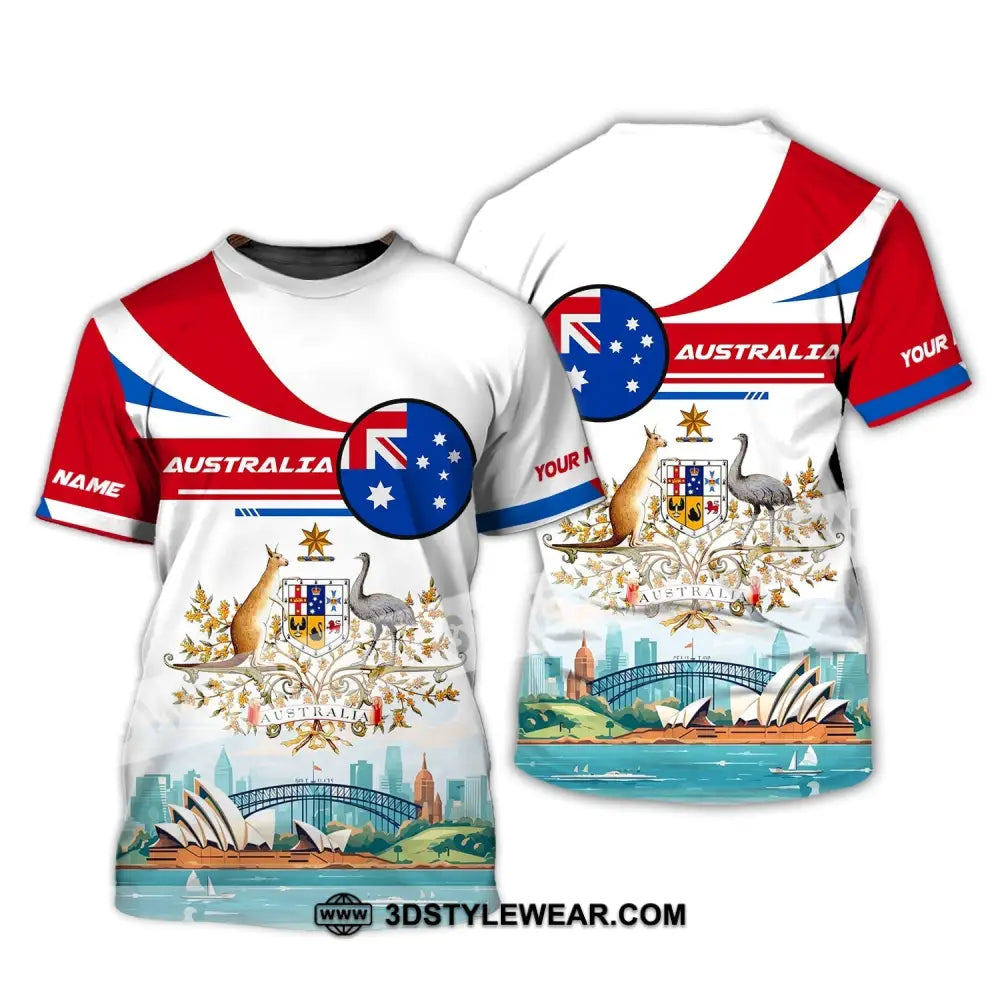 Unisex Shirt Custom Name Australia T-Shirt Sydney Harbour Bridge