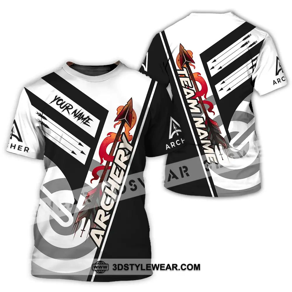 Unisex Shirt - Custom Name Basic Archery Player T-Shirt / S T-Shirt