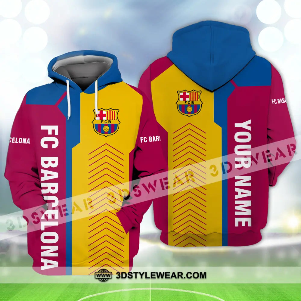 Unisex Shirt - Custom Name Blaugrana Lover Ball Hoodie / S T-Shirt