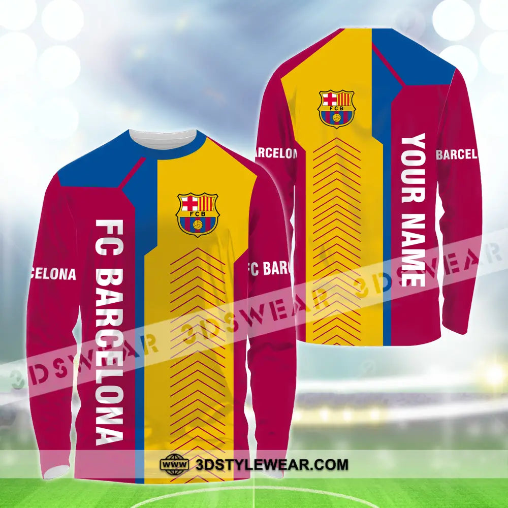 Unisex Shirt - Custom Name Blaugrana Lover Ball T-Shirt