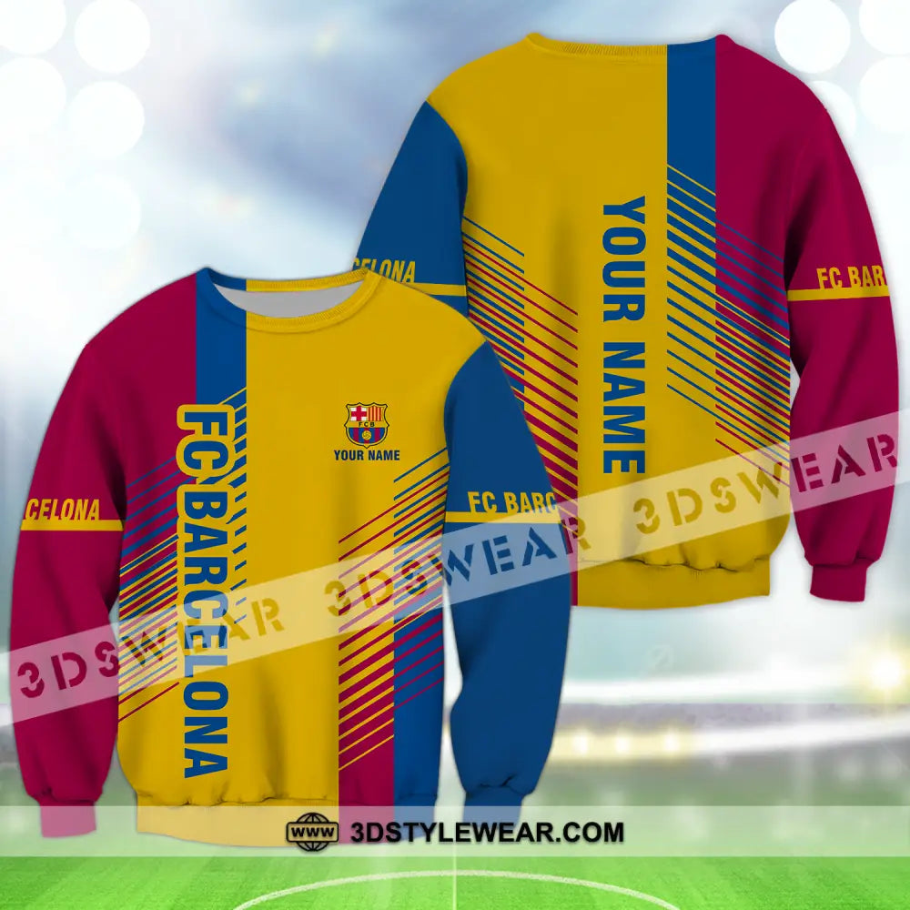 Unisex Shirt - Custom Name Blaugrana Lover Long Sleeve / S T-Shirt