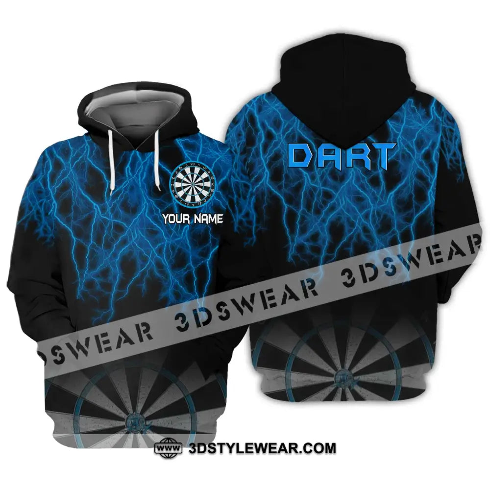 Unisex Shirt - Custom Name Blue Dart Hoodie / S T-Shirt