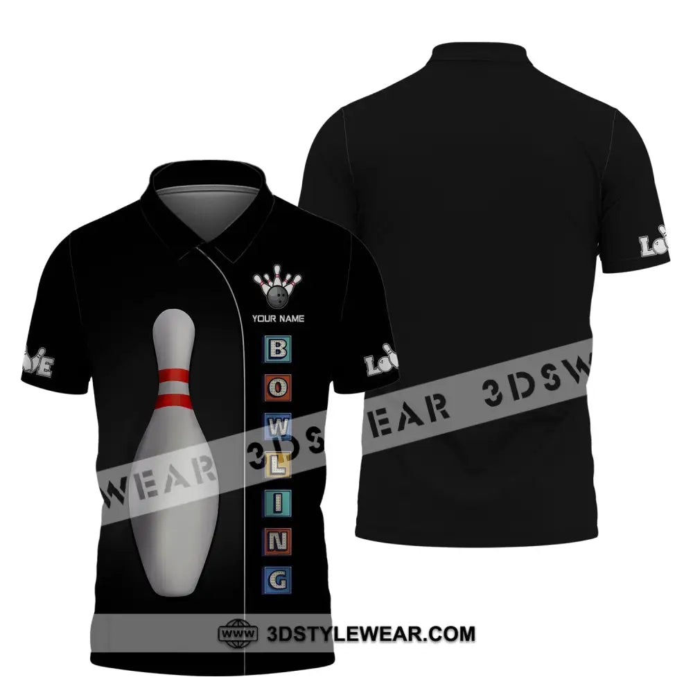 Unisex Shirt Custom Name Bowling For Lovers Gifts Polo / S T-Shirt
