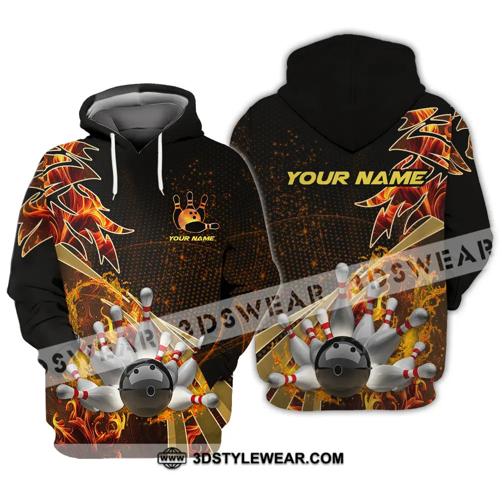 Unisex Shirt - Custom Name Bowling Player Hoodie / S T-Shirt