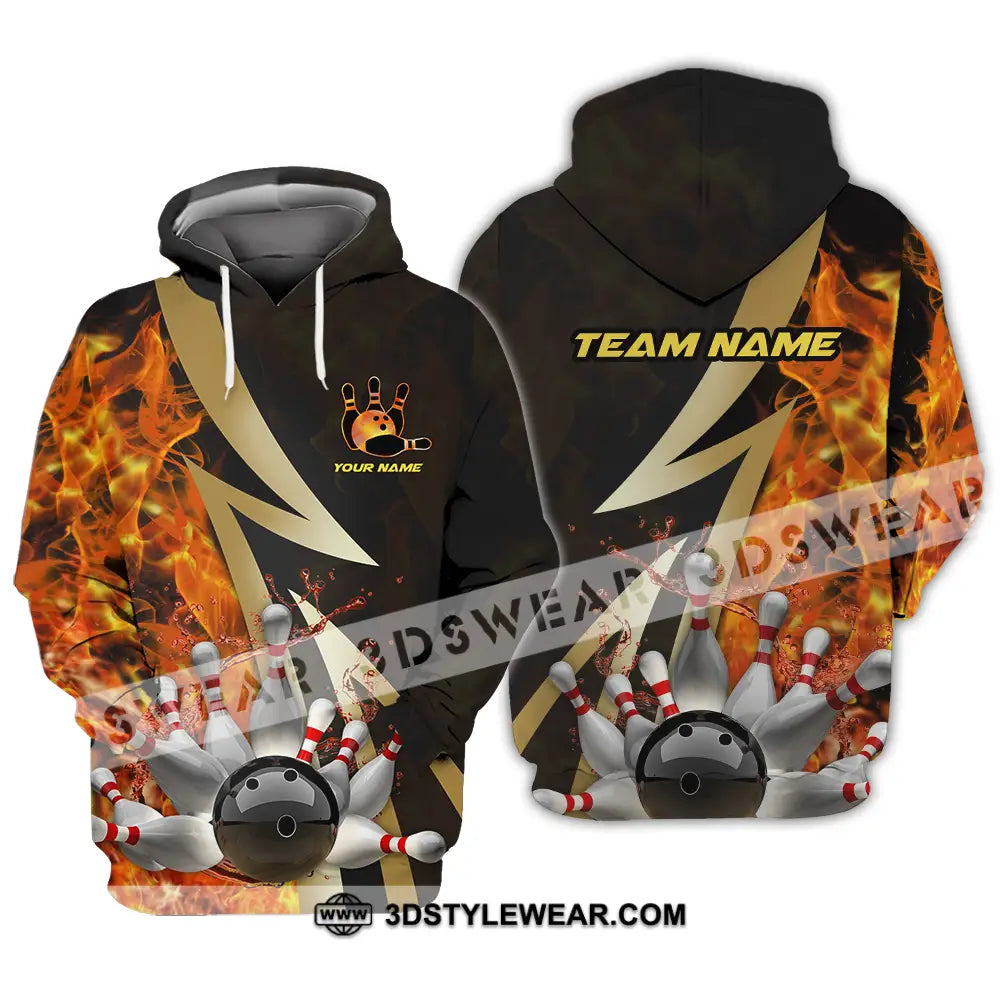 Unisex Shirt - Custom Name Bowling Player Hoodie / S T-Shirt