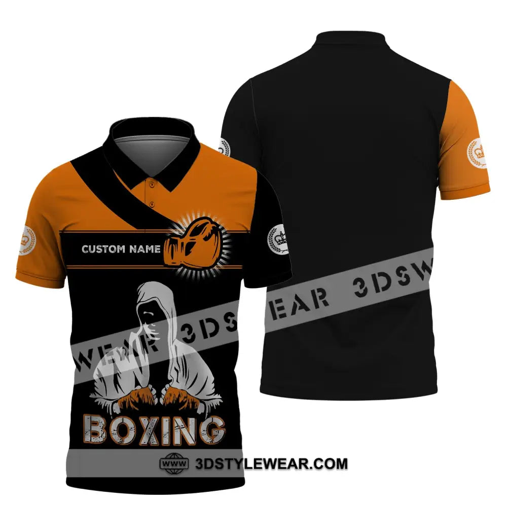 Unisex Shirt - Custom Name Boxing Gift For Lover Polo / S T-Shirt