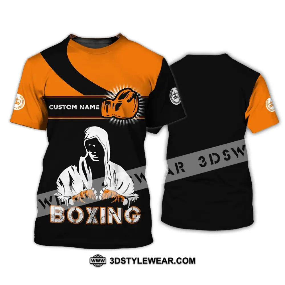 Unisex Shirt - Custom Name Boxing Gift For Lover T-Shirt / S T-Shirt