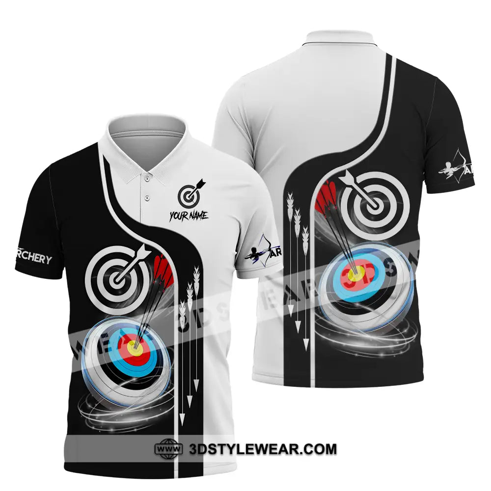 Unisex Shirt - Custom Name Color Sport Archery Classic Polo / S T-Shirt