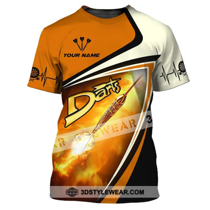 Unisex Shirt Custom Name Dart Darts T-Shirt Gift For Lover Gamer / S