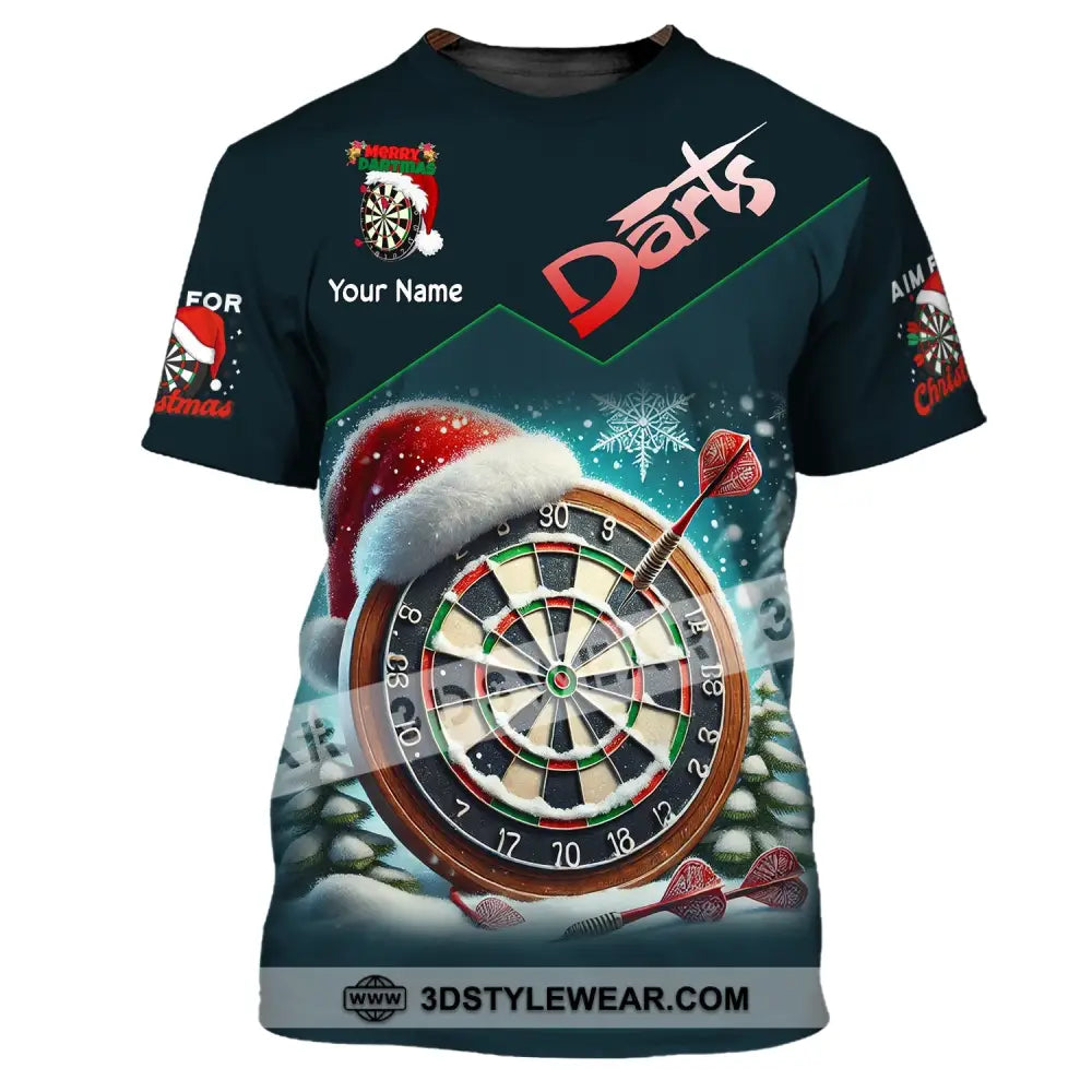 Unisex Shirt Custom Name Dart Darts T-Shirt Gift For Lover Gamer / S T-Shirt