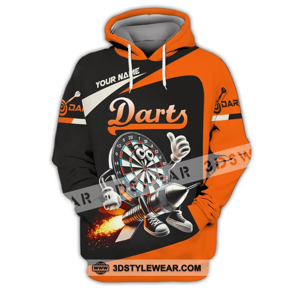 Unisex Shirt Custom Name Dart Lover T-Shirt Hoodie / S T-Shirt