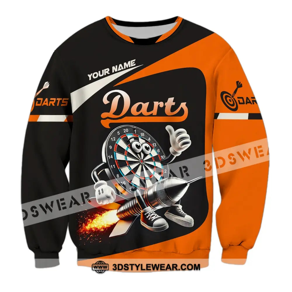 Unisex Shirt Custom Name Dart Lover T-Shirt Long Sleeve / S T-Shirt