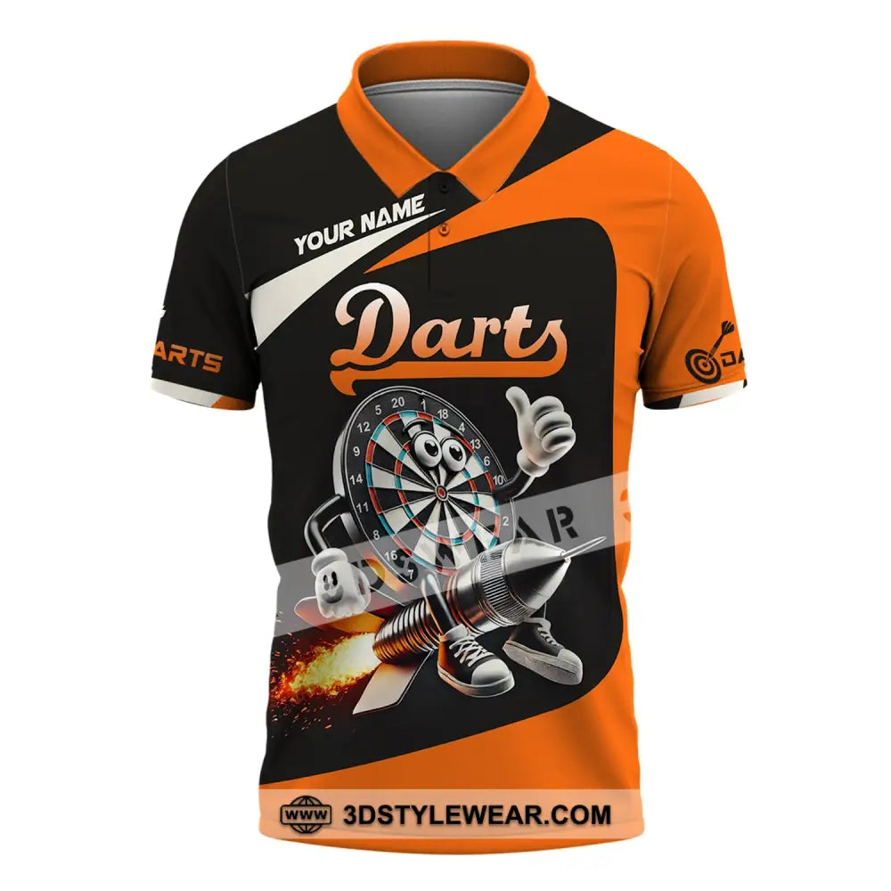 Unisex Shirt Custom Name Dart Lover T-Shirt Polo / S T-Shirt