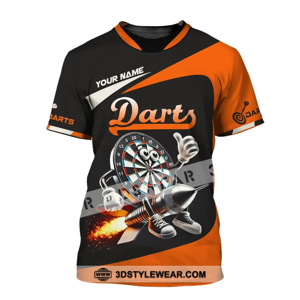 Unisex Shirt Custom Name Dart Lover T-Shirt / S T-Shirt