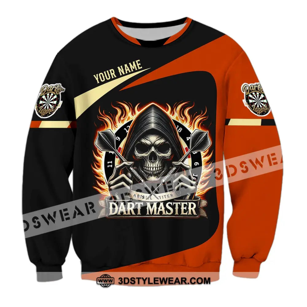 Unisex Shirt - Custom Name Dart Master Long Sleeve / S T-Shirt