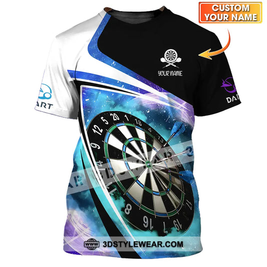 Unisex Shirt - Custom Name Darts Galaxy T-Shirt