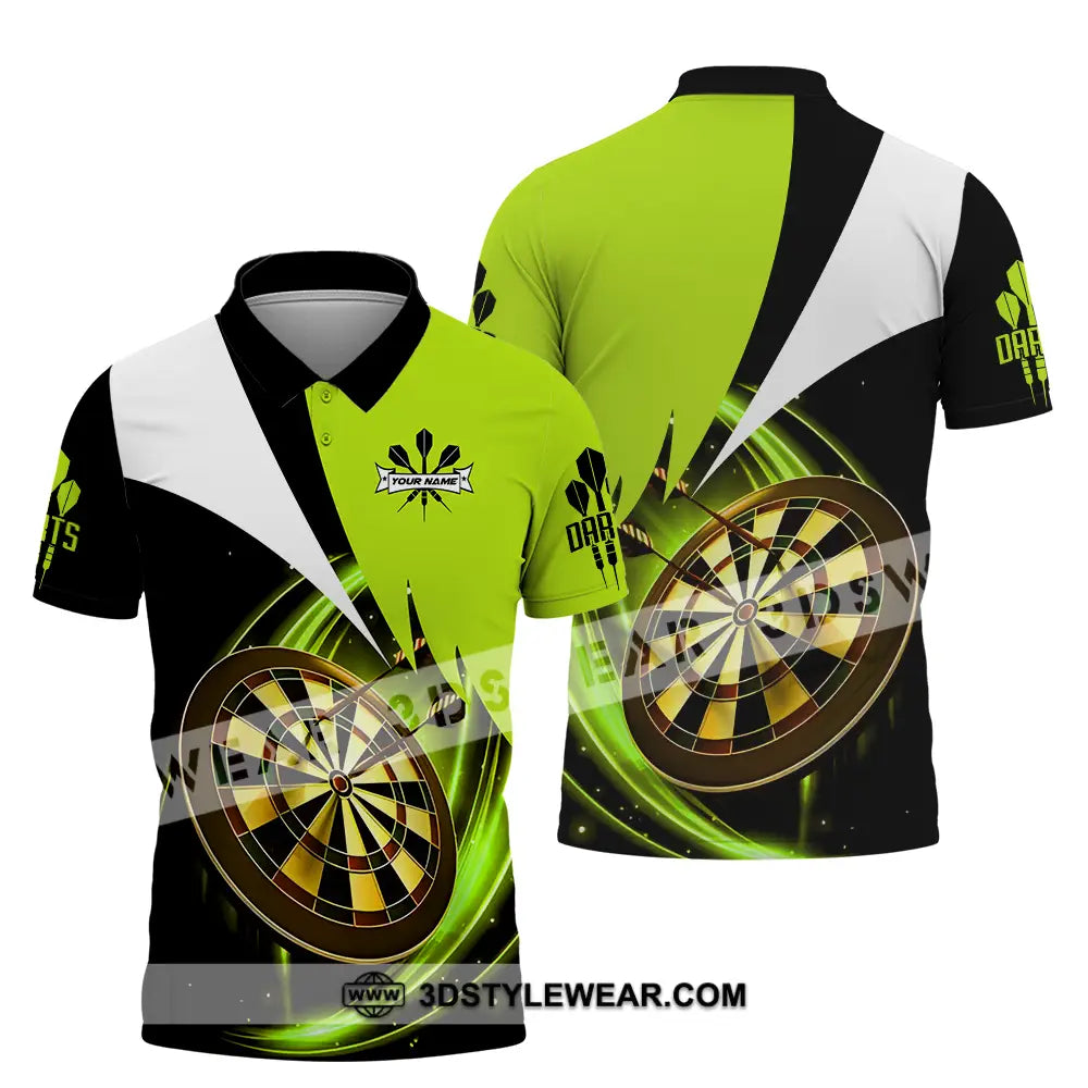 Unisex Shirt - Custom Name Darts Neon Polo / S T-Shirt