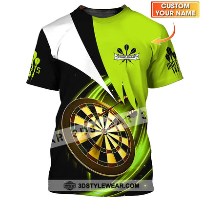 Unisex Shirt - Custom Name Darts Neon T-Shirt