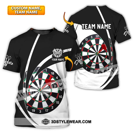 Unisex Shirt - Custom Name Darts Player Classic Color T-Shirt