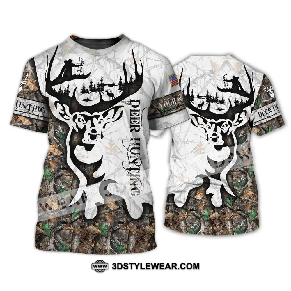 Unisex Shirt - Custom Name Deer Hunting T-Shirt / S T-Shirt