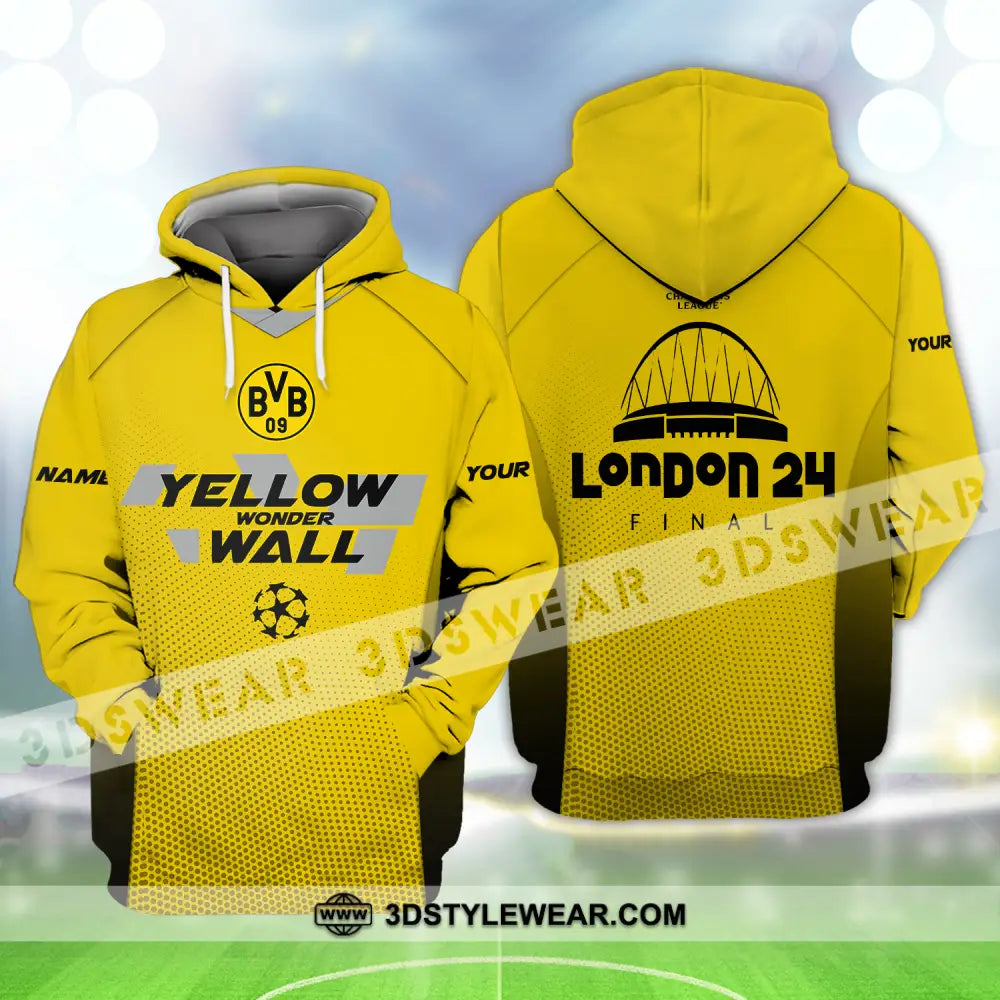 Unisex Shirt - Custom Name Der Bvb London 24 Final Champions League Hoodie / S T-Shirt