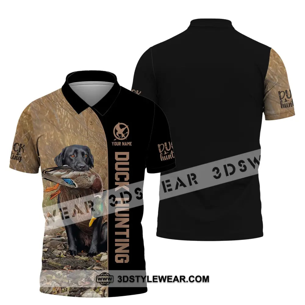 Unisex Shirt - Custom Name Duck Hunting Polo / S T-Shirt