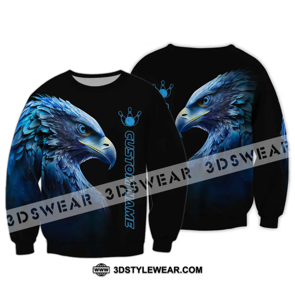 Unisex Shirt - Custom Name Eagle For Lover 3D T-Shirt Long Sleeve / S T-Shirt