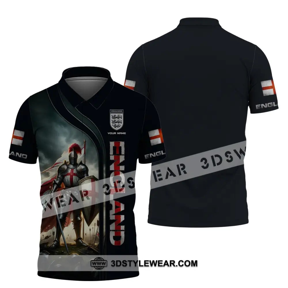 Unisex Shirt Custom Name England Gift English Pride Polo / S T-Shirt